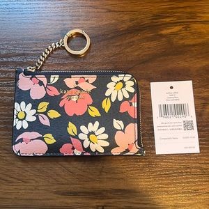 Kate Spade Medium Zip Card Holder Wallet  Road Trip Flora